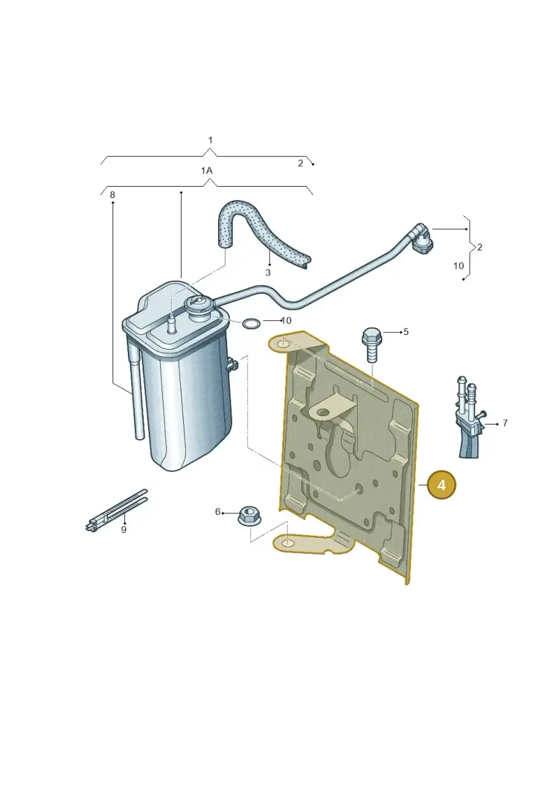 1K0127811D — SEAT Altea XL (2013-) diagram 412201800, position 4