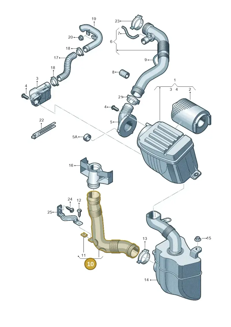 1K0129618AJ — Volkswagen Golf Plus (2011-2014) diagram 649129200, position 10