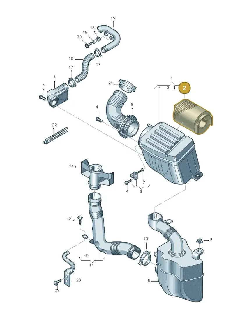 1K0129620C — Volkswagen JETTA                  06> (2006-) diagram 420129700, position 2
