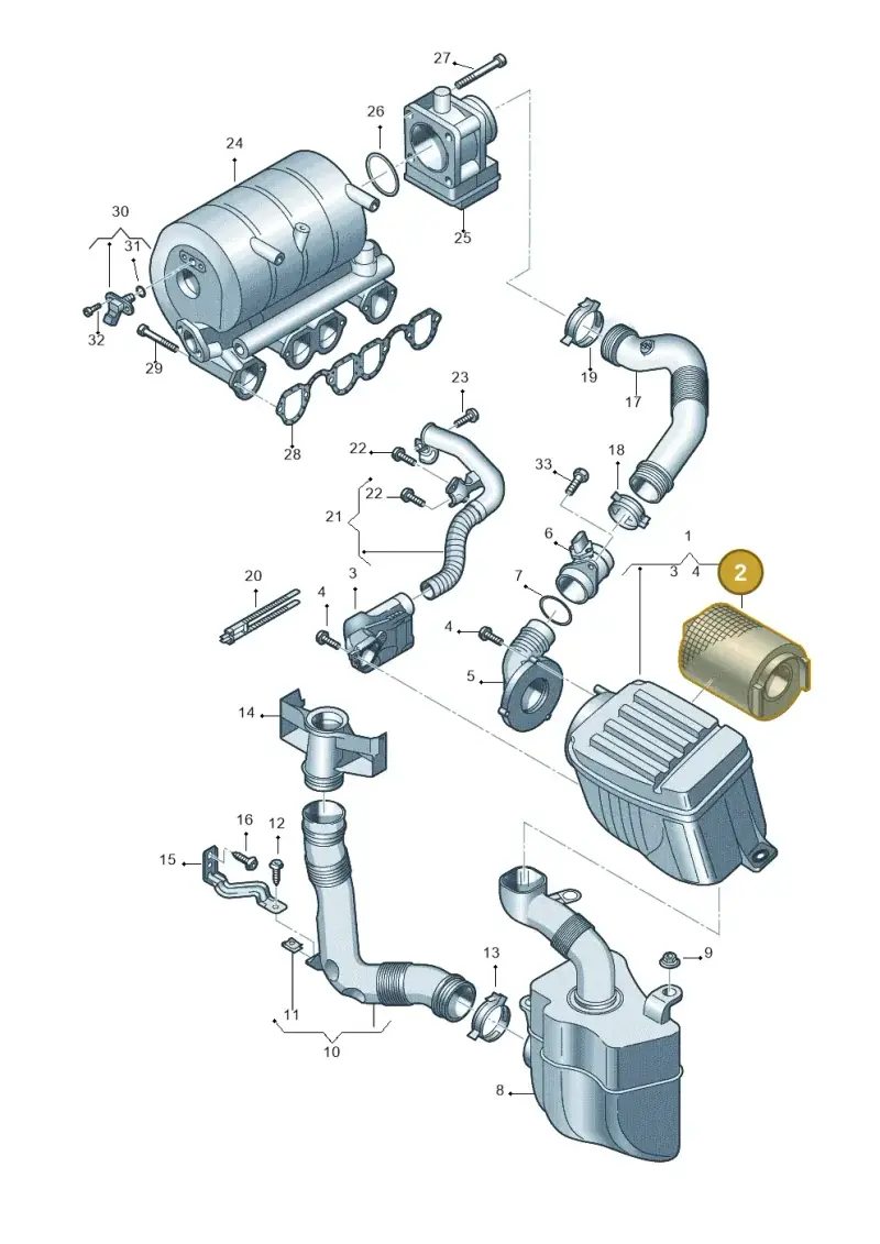 1K0129620C — Volkswagen Caddy panel van (2008-2010) diagram 443129350, position 2