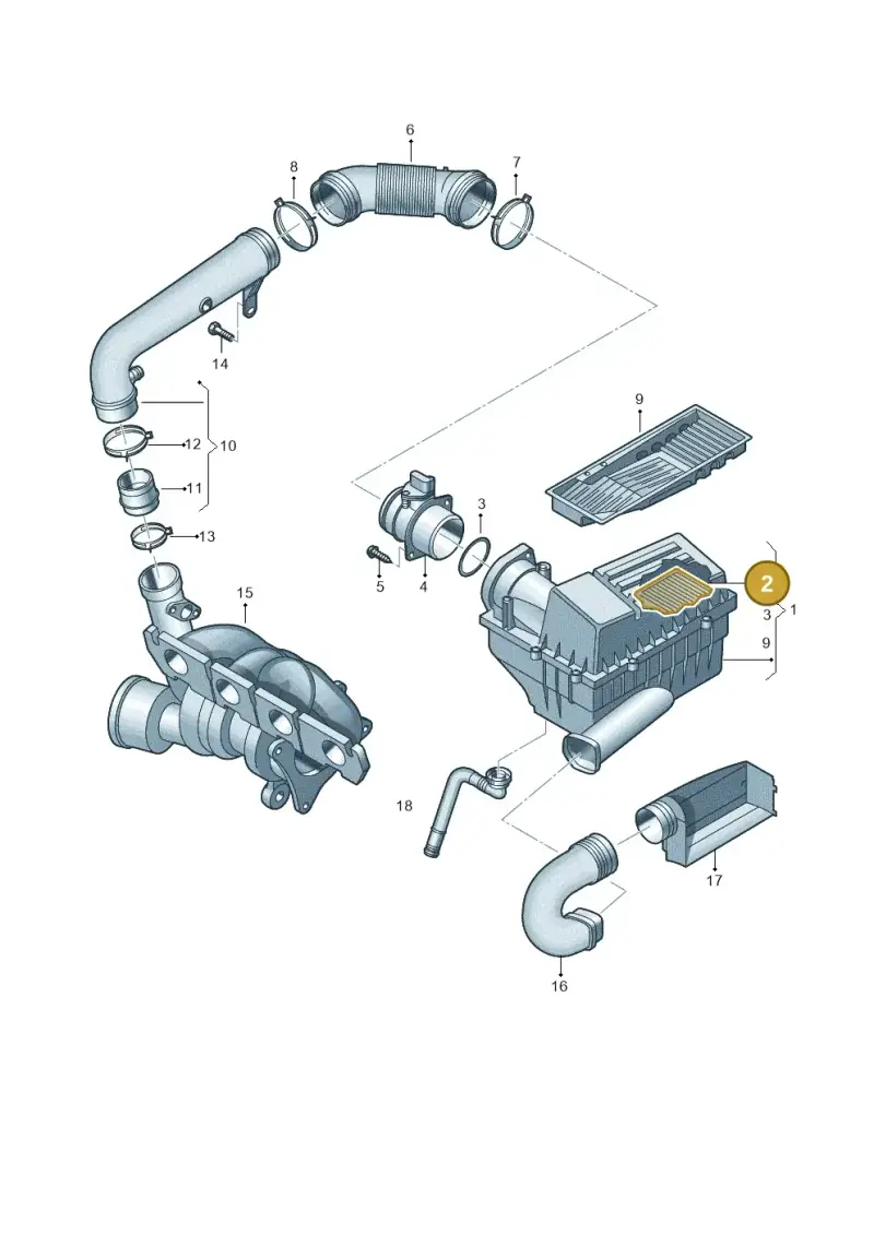 1K0129620D — Skoda Yeti (2013-2017) diagram 627129600, position 2