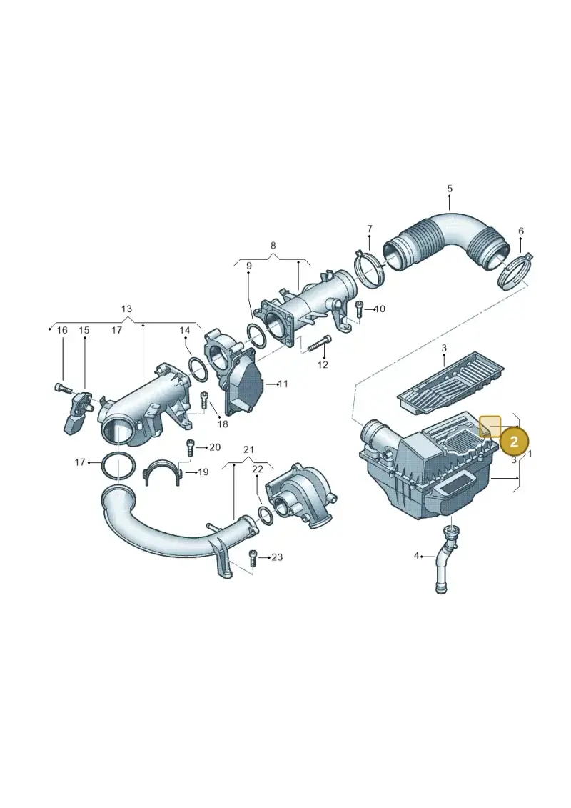1K0129620G — Volkswagen Jetta 1.4 (2013-2015) diagram 474129150, position 2