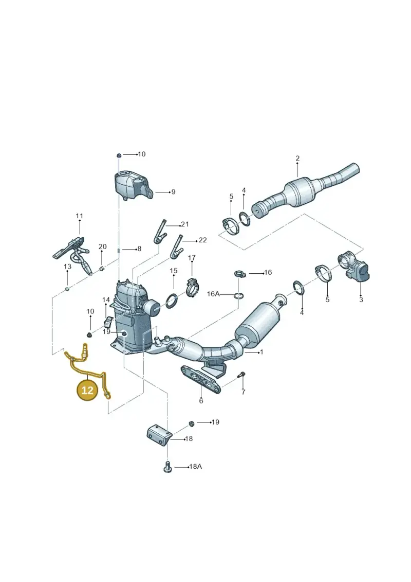 1K0131552A — Volkswagen Jetta variant (2009-2014) diagram 685253700, position 12