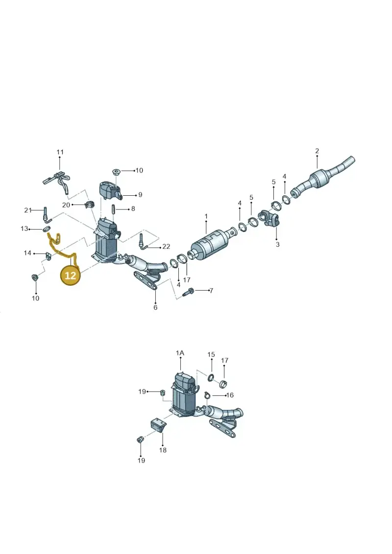 1K0131552A — Volkswagen Jetta (2010-2014) diagram 692253700, position 12