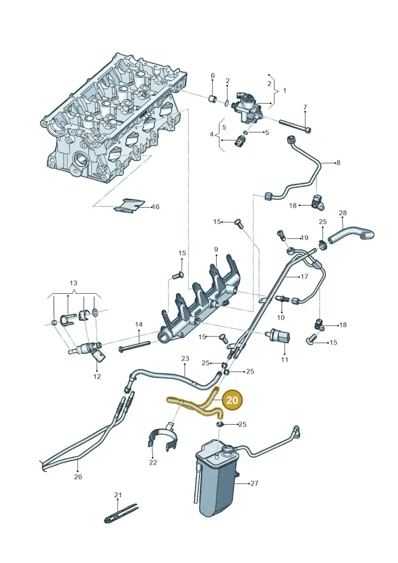 1K0133366BB — Volkswagen JETTA                  06> (2005-) diagram 462133600, position 20