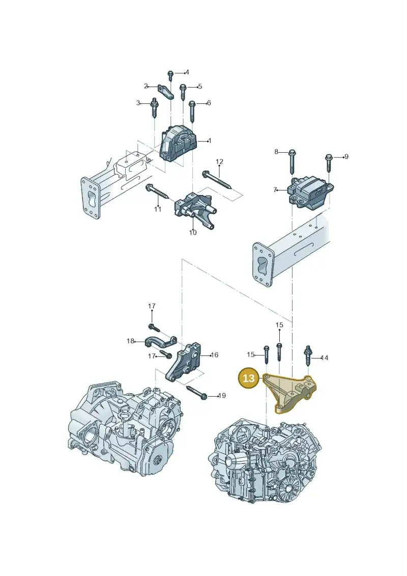 1K0199117BB — Volkswagen Beetle (2016-2019) diagram 801199400, position 13