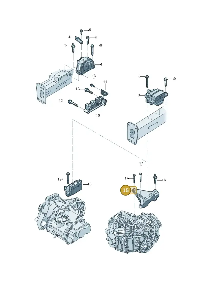 1K0199117BB — Volkswagen Beetle (2016-2019) diagram 801199110, position 15