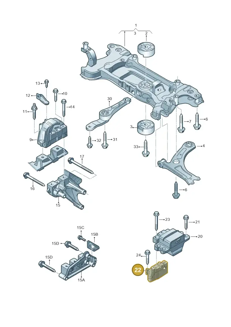 1K0199117CE — Volkswagen Caddy Maxi Kombi (2010-2015) diagram 690199200, position 22