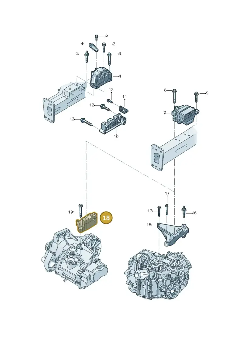 1K0199117CE — Volkswagen Beetle (2016-2019) diagram 801199110, position 18