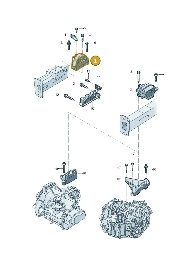 1K0199262CP — Volkswagen Beetle (2016-2019) diagram 801199110, position 1