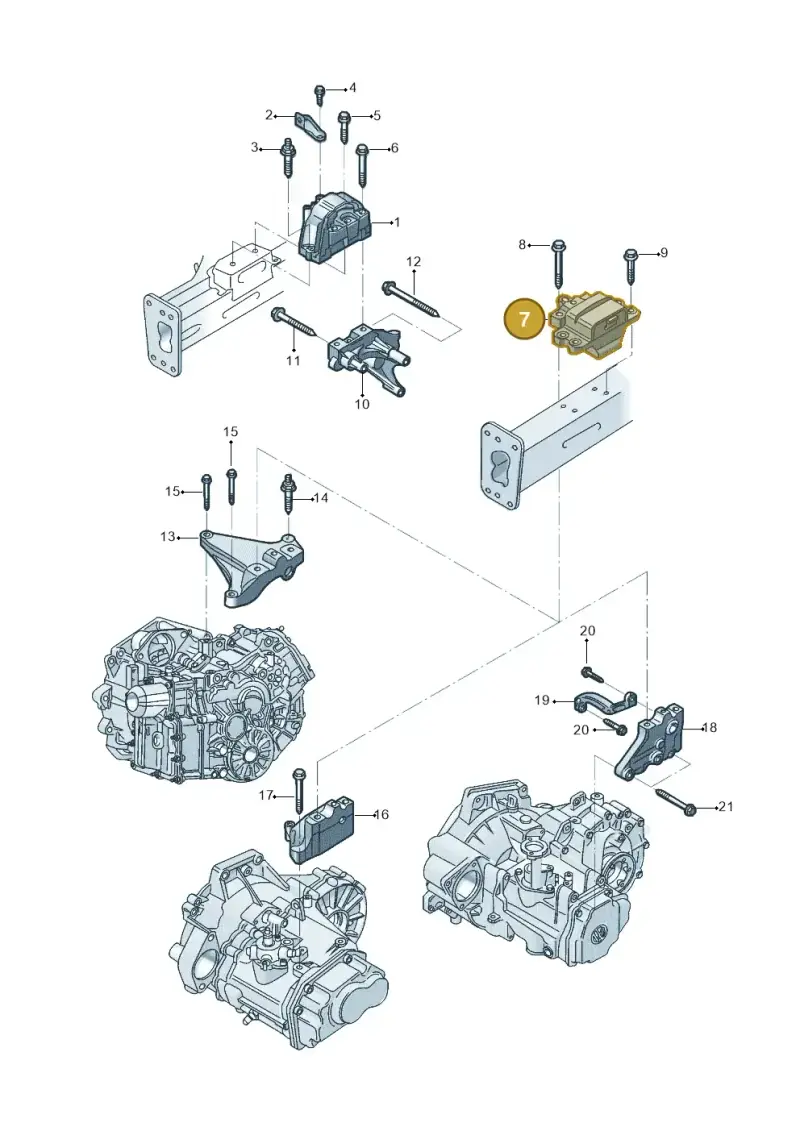 1K0199555CD — Volkswagen Beetle (2016-2019) diagram 801199280, position 7