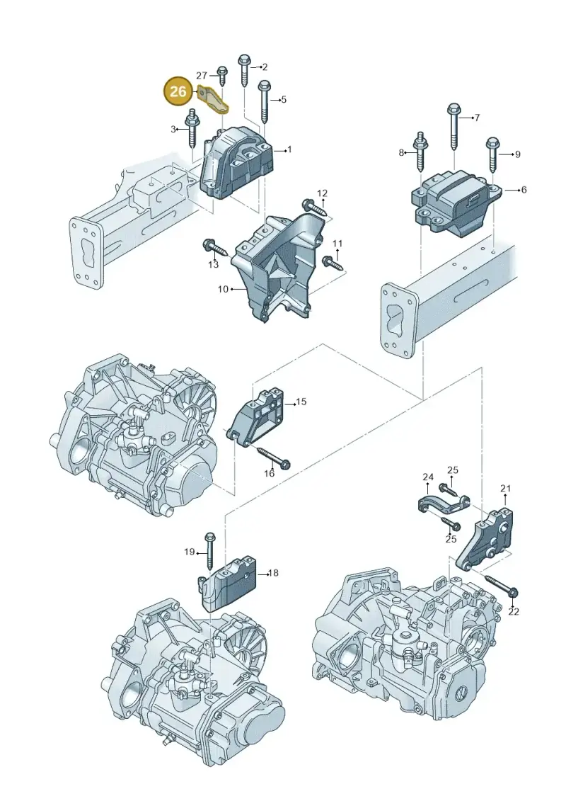 1K0199588 — Volkswagen Caddy kombi (2015-2020) diagram 866199200, position 26