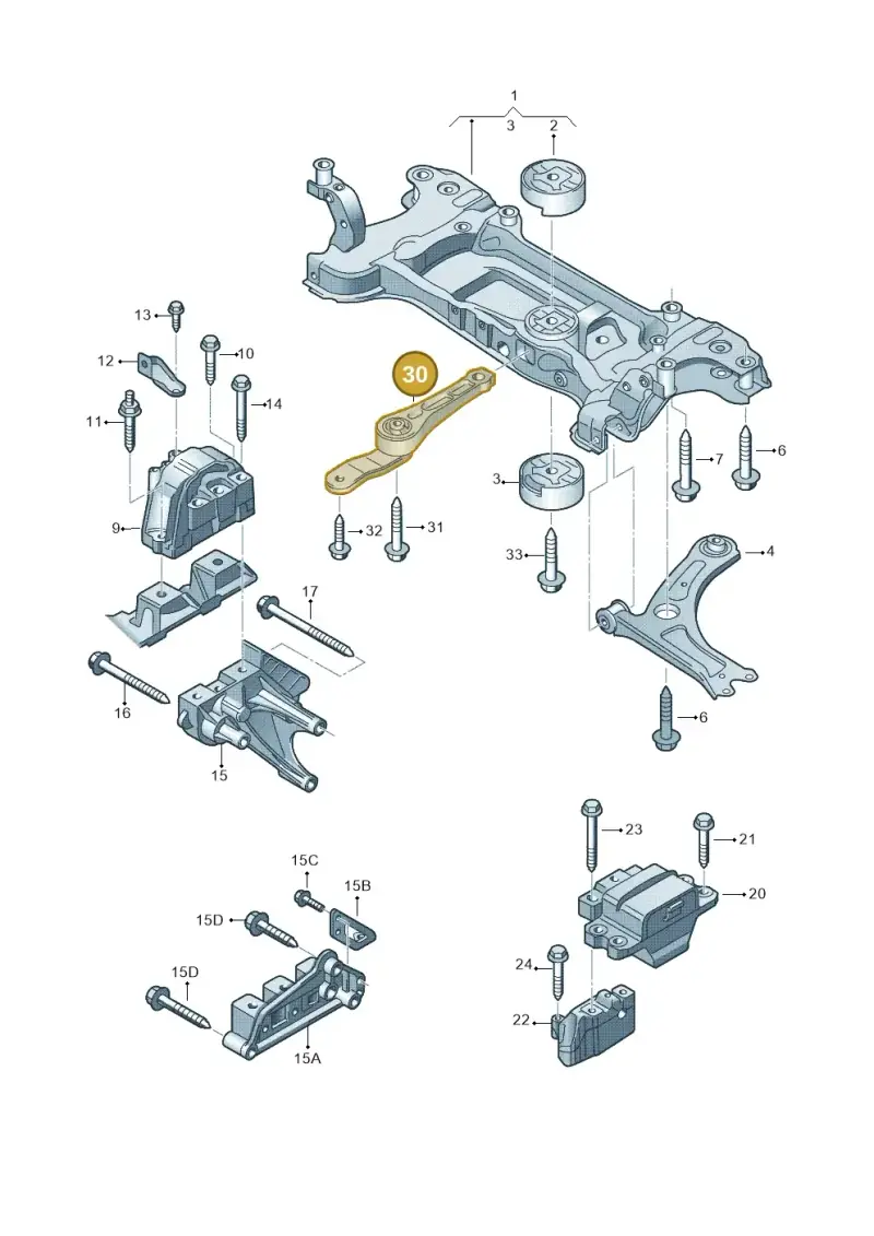 1K0199855BA — Volkswagen Caddy Maxi Kombi (2010-2015) diagram 690199200, position 30