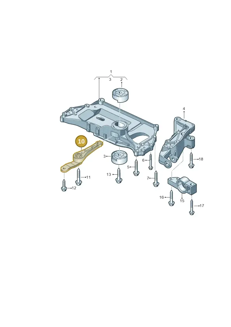 1K0199855BA — Volkswagen Caddy kombi (2015-2020) diagram 786199100, position 10