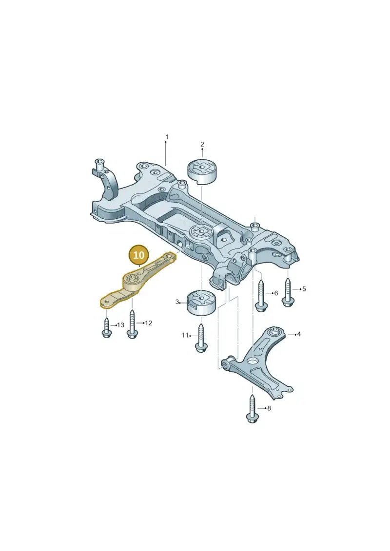 1K0199855BB — Volkswagen Caddy kombi (2015-2020) diagram 866199100, position 10