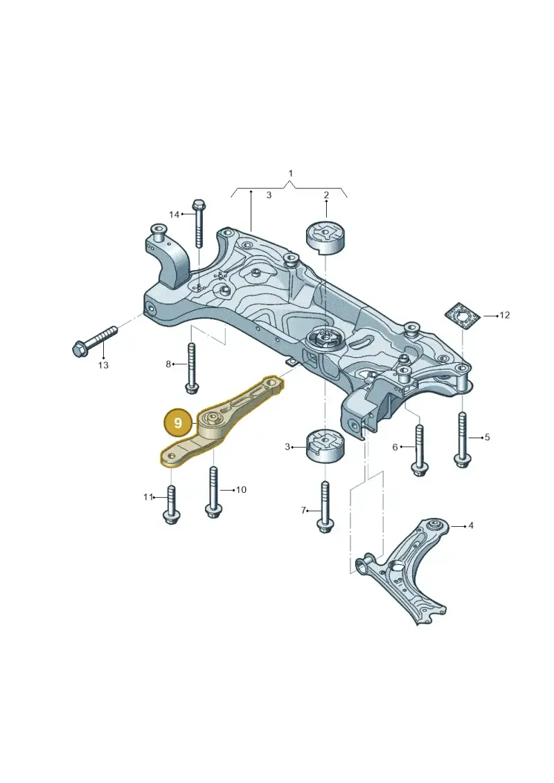 1K0199855BD — Volkswagen Beetle (2016-2019) diagram 801199050, position 9