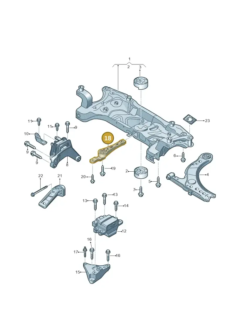 1K0199855BE — Volkswagen Jetta (2013-2014) diagram 692199240, position 18
