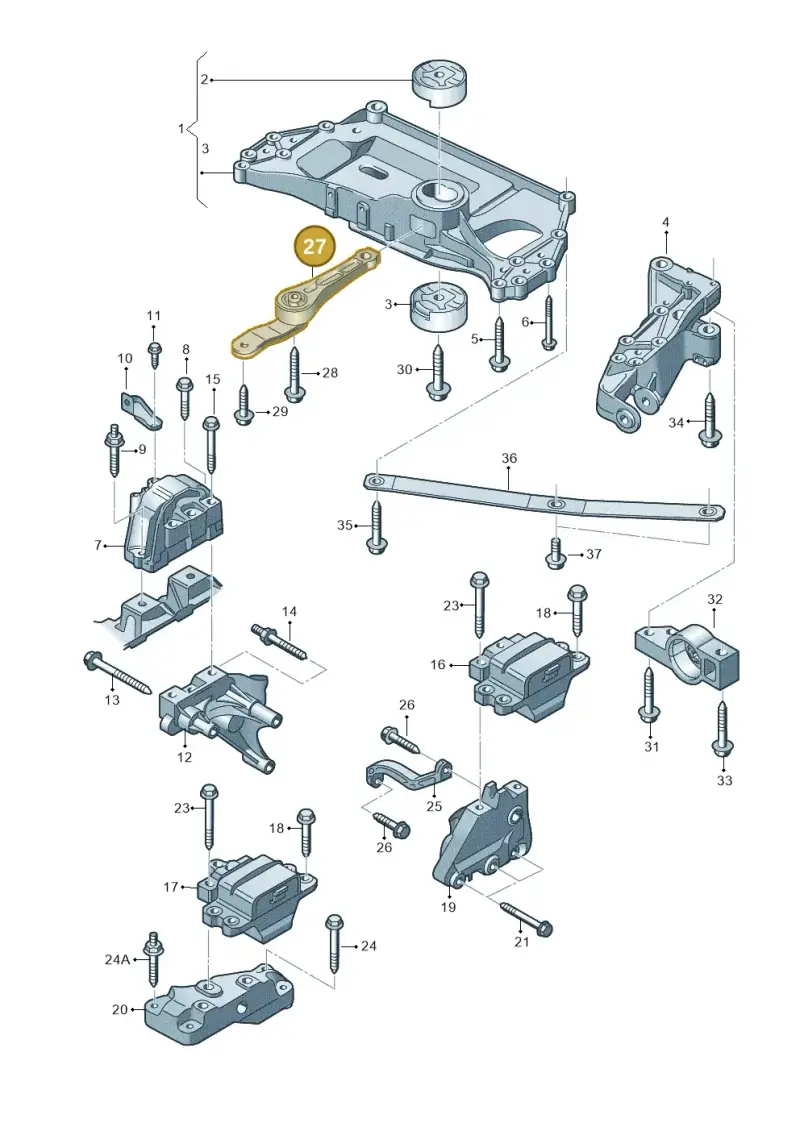 1K0199855BJ — Volkswagen Golf Cabriolet (2011-2016) diagram 718199300, position 27