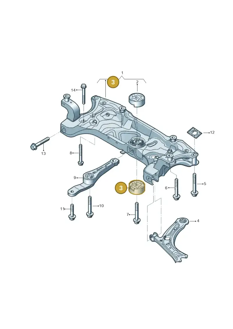1K0199867R — Volkswagen Beetle (2016-2019) diagram 801199050, position 3