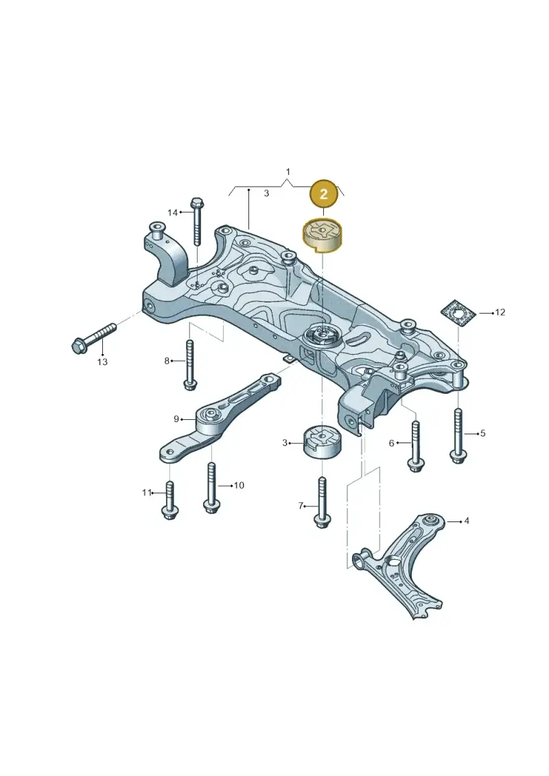 1K0199868R — Volkswagen Beetle (2016-2019) diagram 801199050, position 2