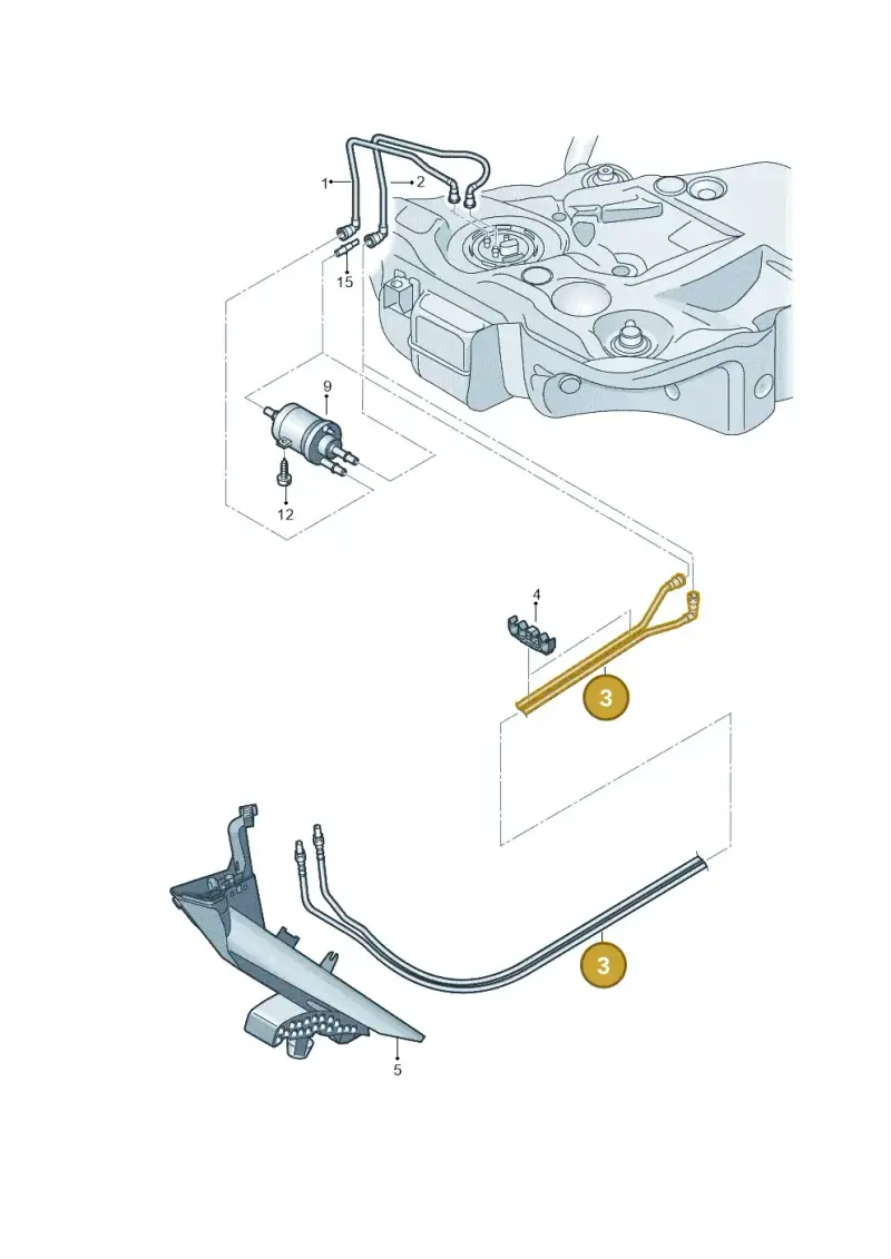 1K0200059BC — Volkswagen EOS 2.0 (2008-2010) diagram 651201400, position 3