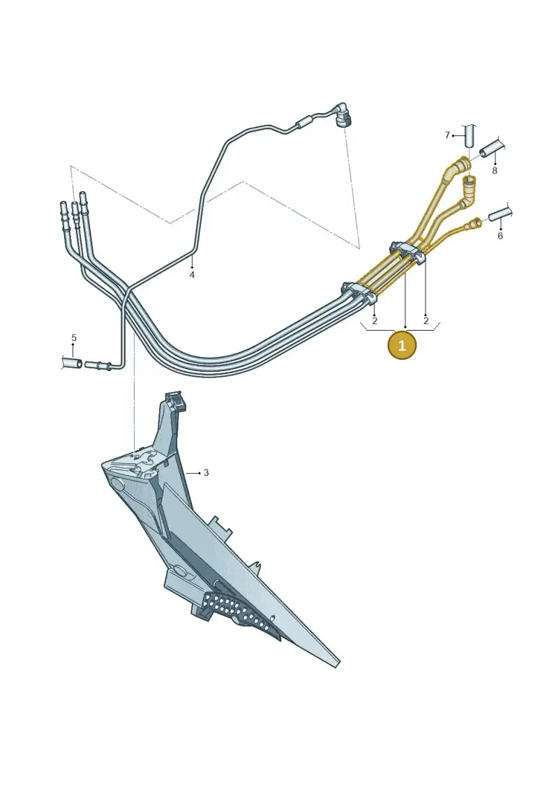 1K0200059BC — Volkswagen Golf Cabriolet (2011-2016) diagram 694201050, position 1