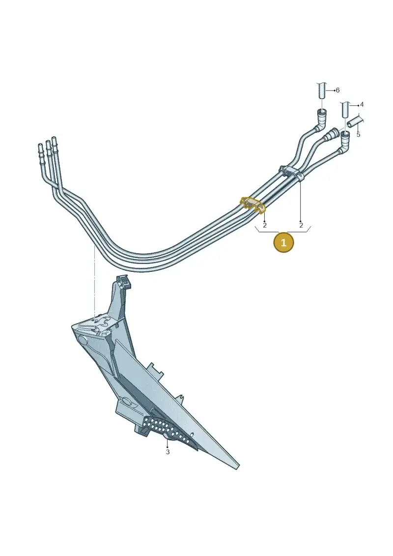 1K0200059BF — Volkswagen Golf (2011-2013) diagram 712201160, position 1