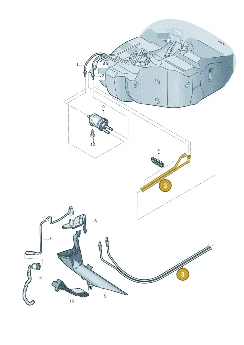 1K0200059CB — Volkswagen GOLF PLUS              08> (2007-) diagram 625201400, position 3