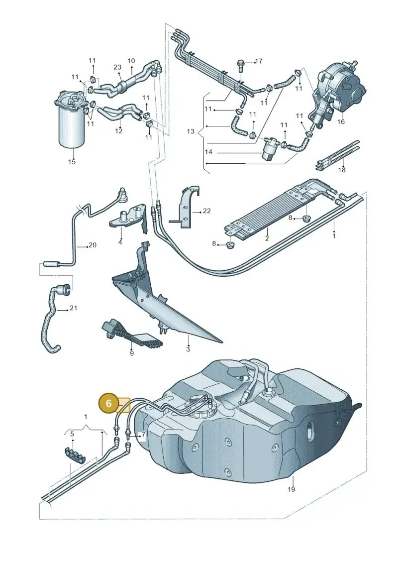 1K0201293G — Volkswagen GOLF VARIANT           07> (2007-) diagram 409201250, position 6