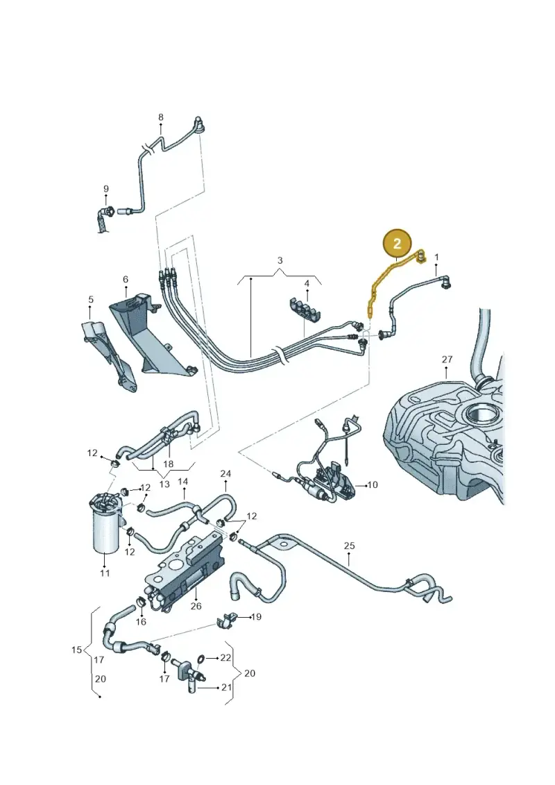 1K0201294C — Volkswagen New beetle (2011-2016) diagram 645201250, position 2
