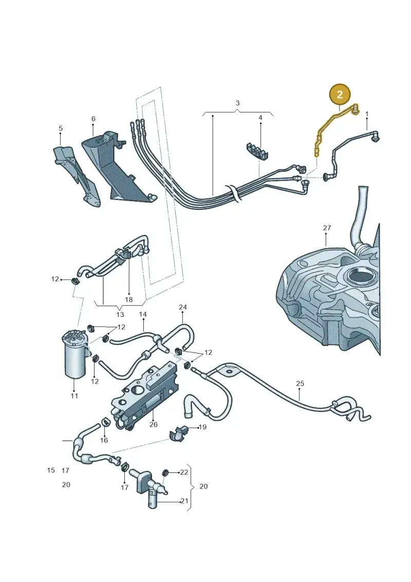 1K0201294C — Volkswagen Beetle (2016-2019) diagram 789201026, position 2