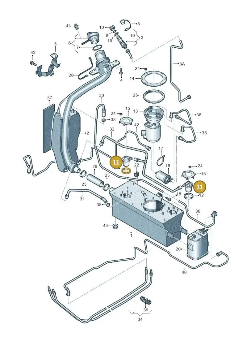 1K0201751A — Volkswagen Touran 1.9 (2008-2010) diagram 477201060, position 11