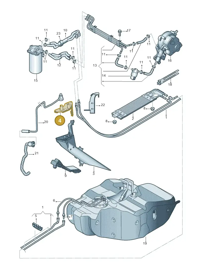 1K0201970 — Volkswagen GOLF PLUS              08> (2007-) diagram 409201250, position 4