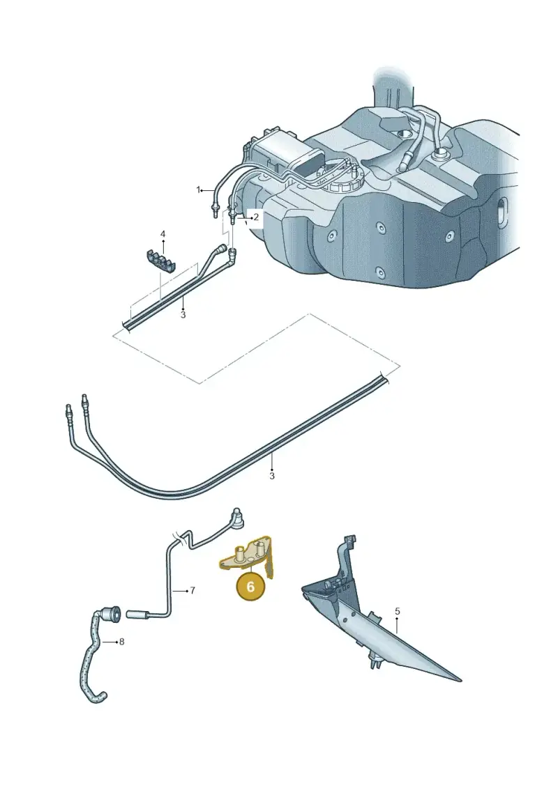1K0201970 — Volkswagen TOURAN (2006-) diagram 477201400, position 6