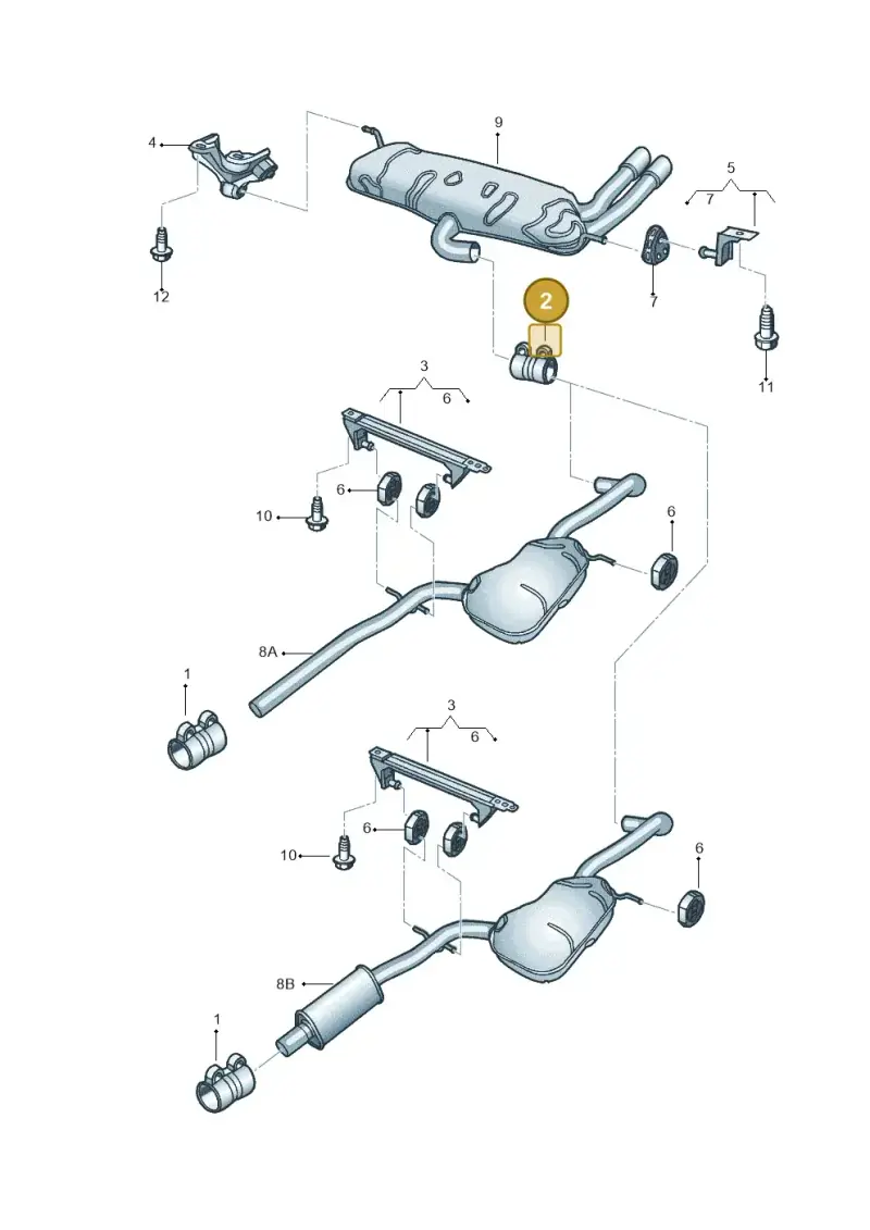 1K0253141M — Volkswagen Beetle (2016-2019) diagram 715253850, position 2
