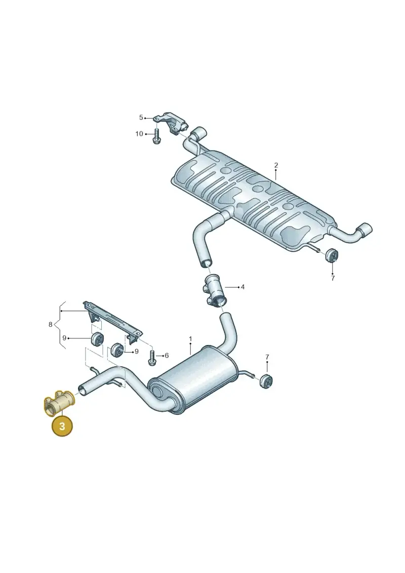1K0253141N — Volkswagen Beetle (2016-2019) diagram 649253910, position 3