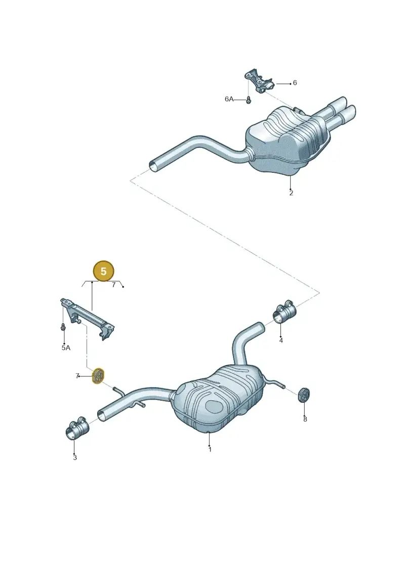 1K0253144AP — Volkswagen Jetta 1.6 (2014-2018) diagram 692253830, position 5