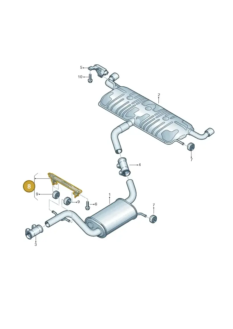 1K0253144AP — Volkswagen Beetle (2016-2019) diagram 649253910, position 8