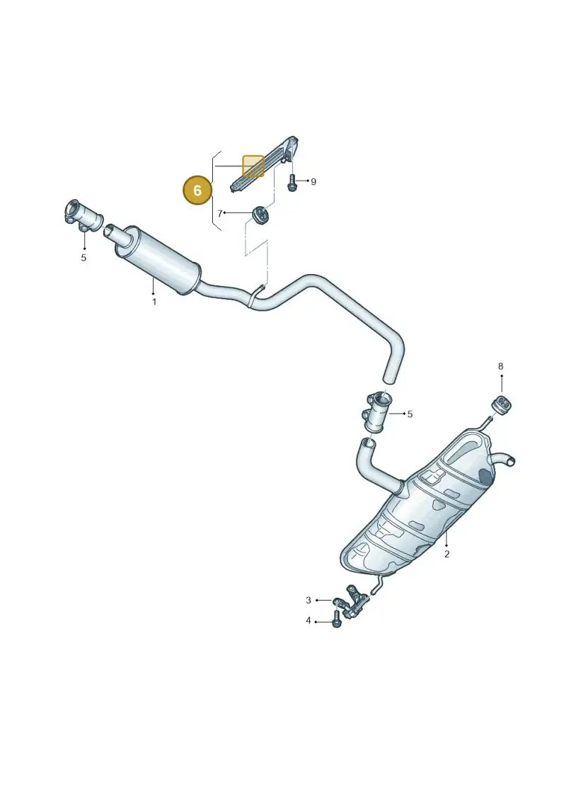 1K0253144BA — Volkswagen Touran 2.0 (2010-2015) diagram 694253800, position 6