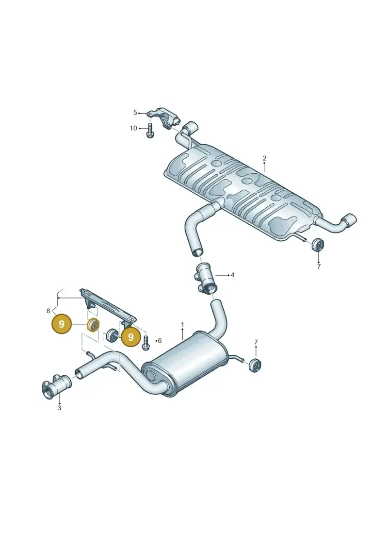 1K0253147D — Volkswagen Beetle (2016-2019) diagram 649253910, position 9