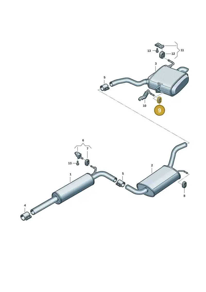 1K0253147E — Volkswagen Passat estate (2023-) diagram 3j0253450, position 9