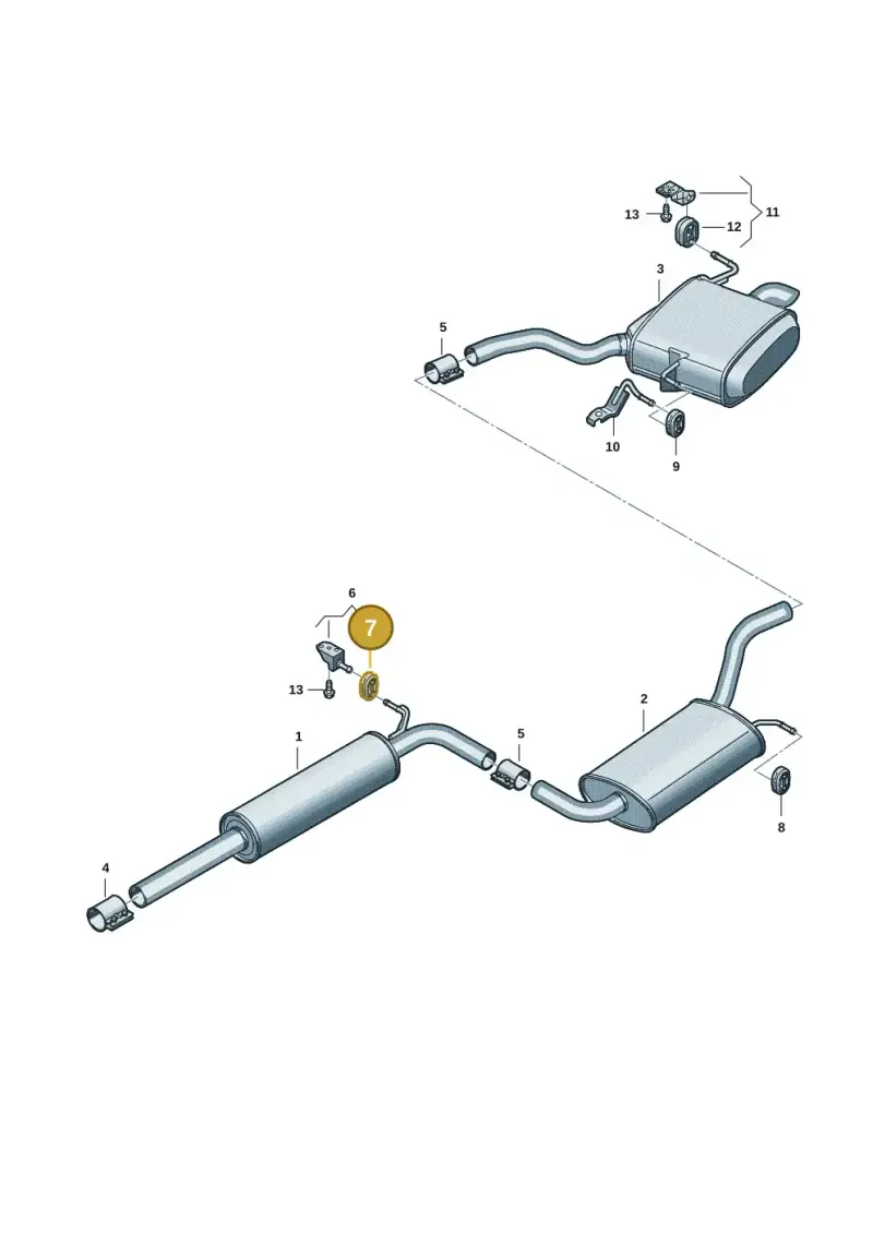 1K0253147F — Volkswagen Passat estate (2023-) diagram 3j0253450, position 7