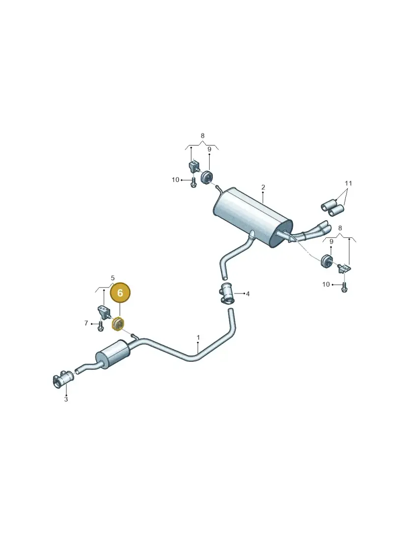1K0253147F — Volkswagen Tiguan 2.0 (2023-) diagram 884253600, position 6
