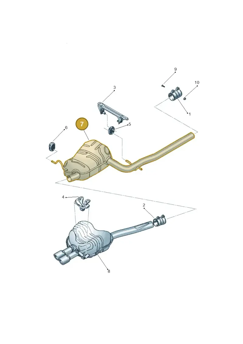 1K0253209AT — Volkswagen Jetta (2008-2011) diagram 449253850, position 7