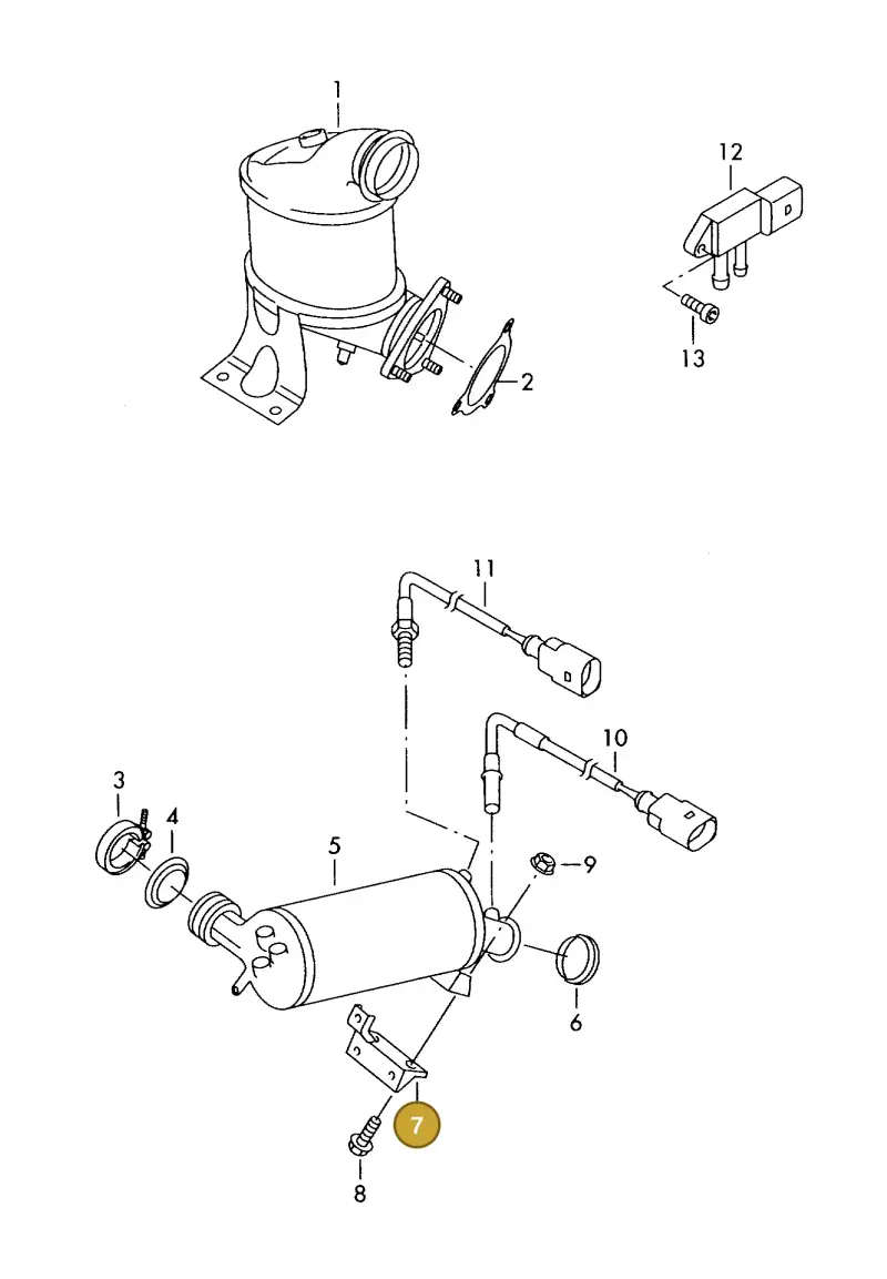 1K0253461AK — Volkswagen DIES.-IND.-MOT.1,9>2,0 (1990-2007) diagram 423253200, position 7
