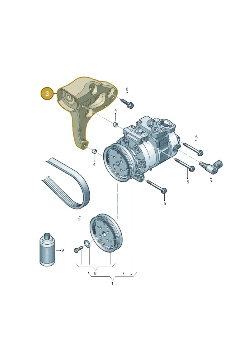 1K0260885B — Volkswagen Tiguan 4Motion (2011-2018) diagram 719260100, position 3