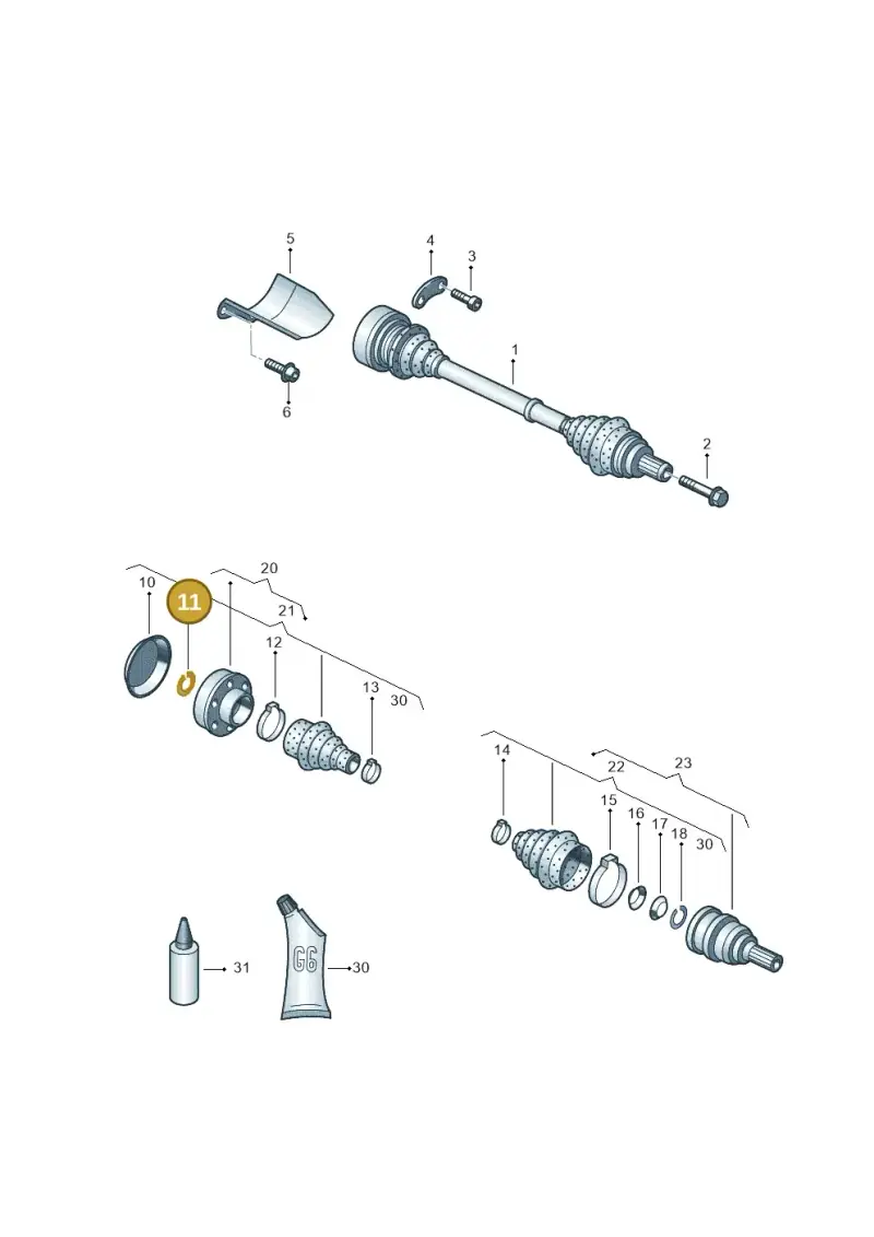 1K0407298A — Volkswagen Jetta 1.6 (2014-2018) diagram 459407340, position 11