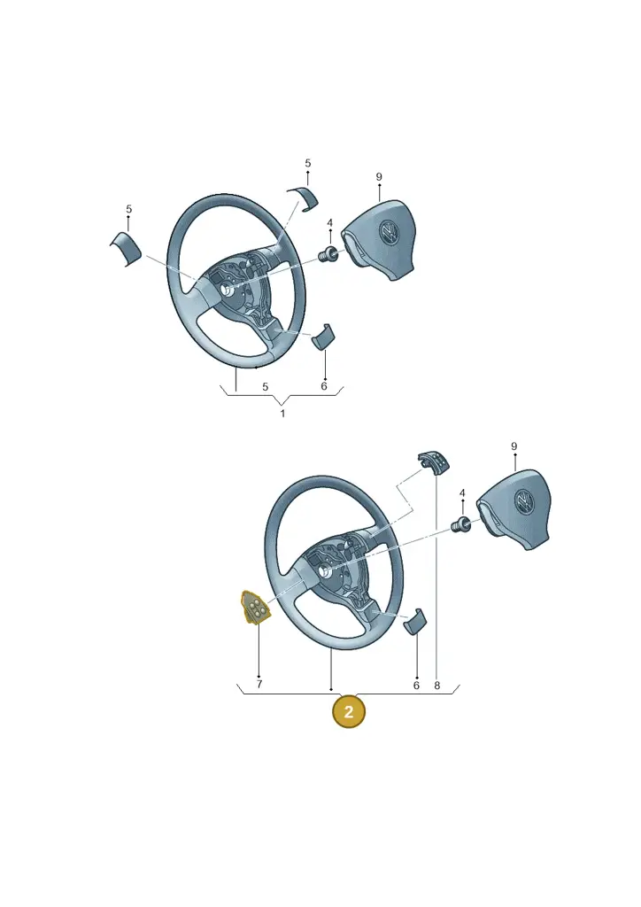 1K0419091GQTDL — Volkswagen Golf Plus 1.6 (2009-2011) diagram 482419200, position 2