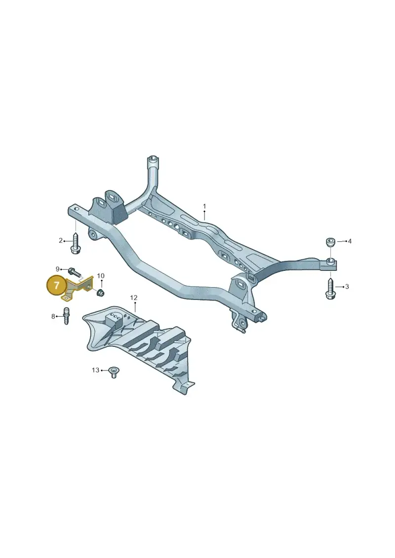 1K0501682 — Volkswagen Beetle (2016-2019) diagram 409505000, position 7
