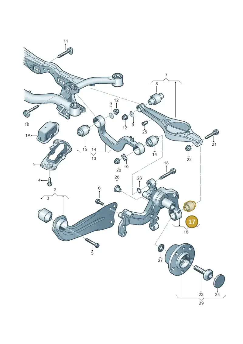 1K0505553A — Volkswagen Sharan BlueMotion (2015-2022) diagram 460505100, position 17